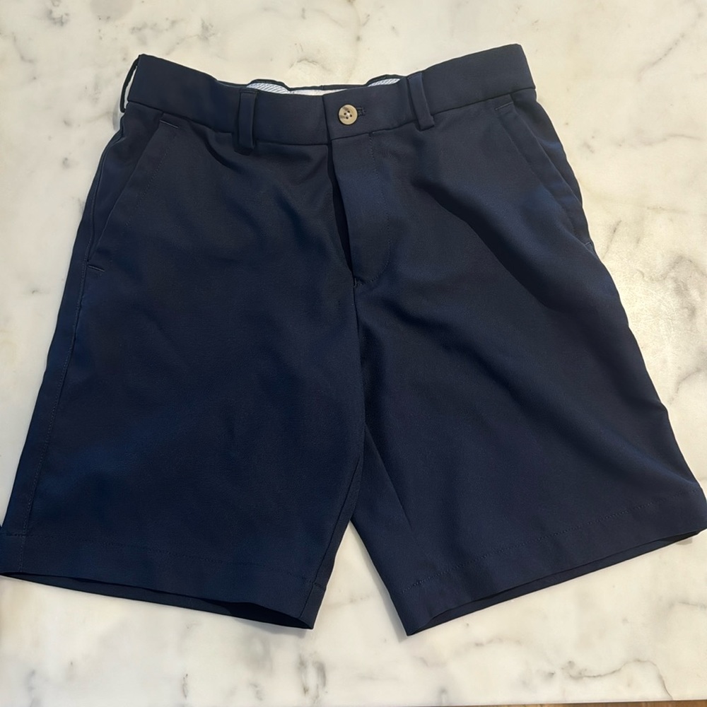 Boys Peter millar navy blue performance shorts